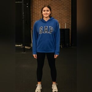 GAP Blue Pullover Hoodie Size XL Classic Logo Sweatshirt Cozy Casual Activewear